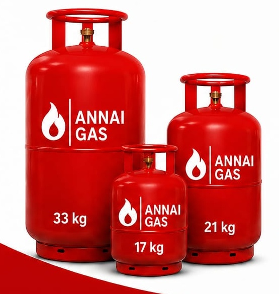 Annai Gas branded cylinders